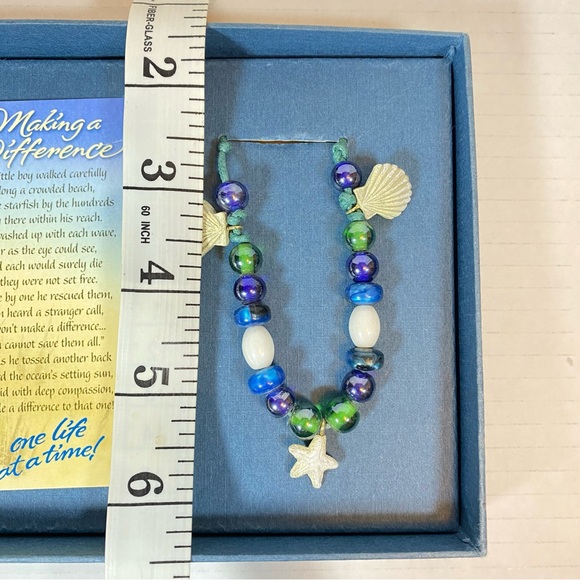 Making A Difference Beach Theme Adjustable Bracelet - Picture 3 of 3